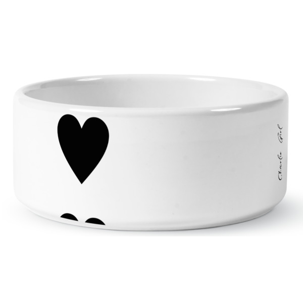 Custom Design - Ceramic Dog Bowl - Medium - Front