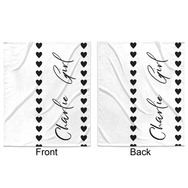 Custom Design - Minky Blanket - 50"x60" - Double Sided - Front & Back