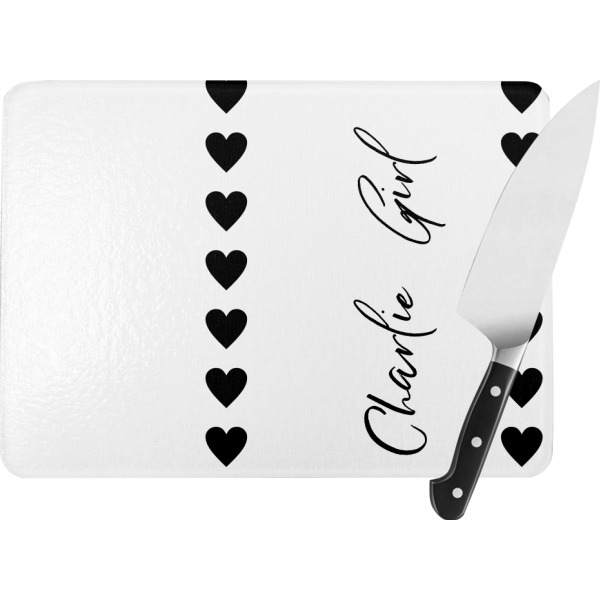 Custom Design Your Own Rectangular Glass Cutting Board