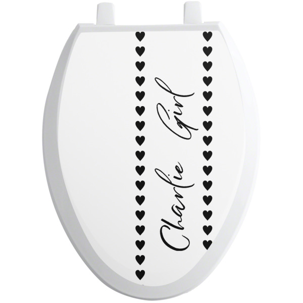 Custom Design - Toilet Seat Decal - Elongated - Front