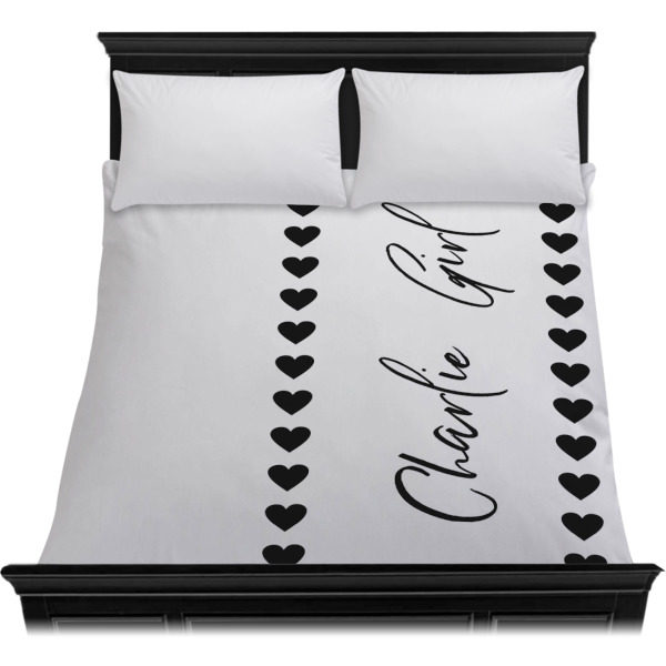 Custom Design - Duvet Cover - Queen - On Bed - No Prop