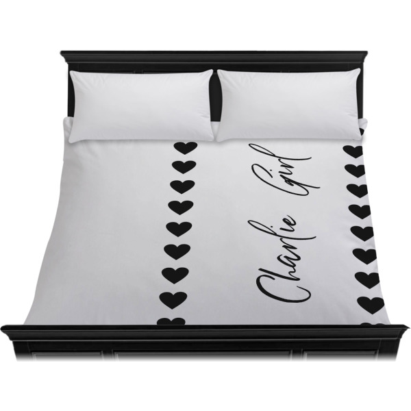 Custom Design - Duvet Cover - King - On Bed - No Prop