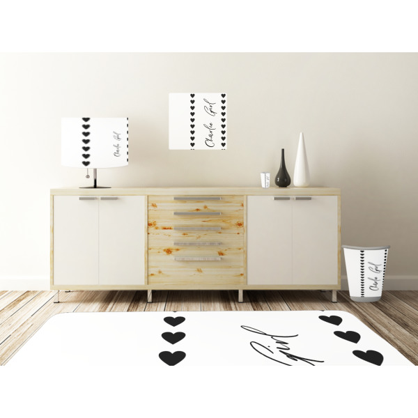 Custom Design - Square Wall Decal Wooden Desk