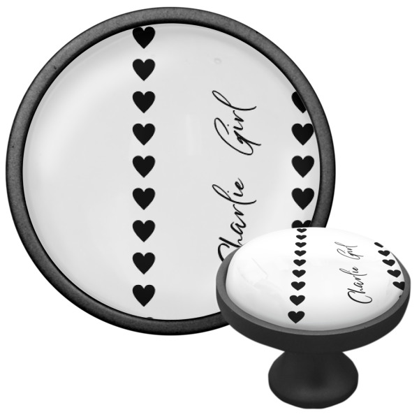 Custom Design - Cabinet Knob - Black - Multi Angle