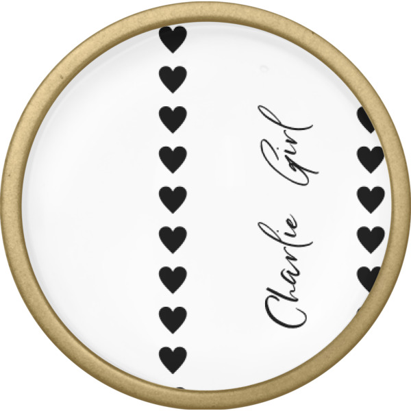 Custom Design - Cabinet Knob - Gold - Front