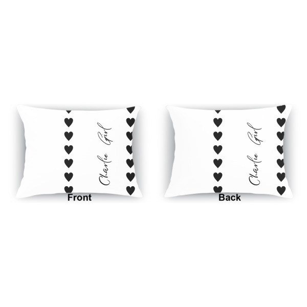 Custom Design - Indoor Rectangular Burlap Pillow (Front and Back)