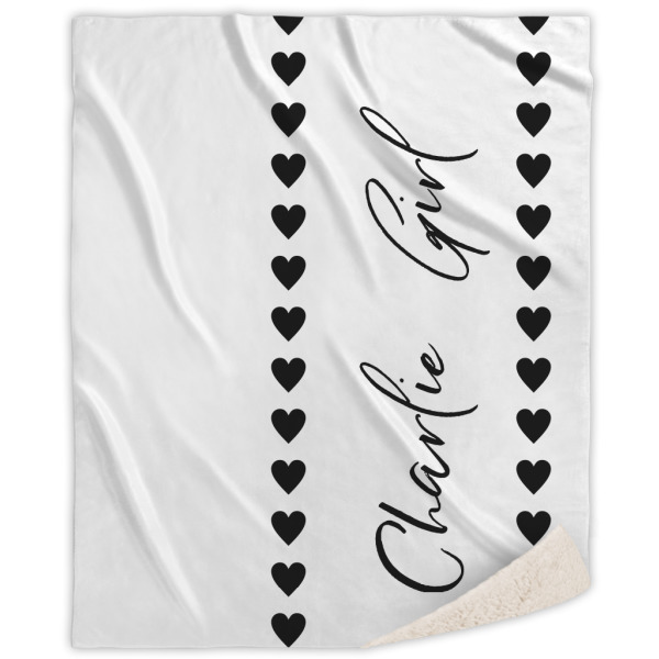 Custom Design Your Own Sherpa Throw Blanket