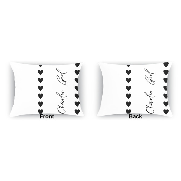 Custom Design - Outdoor Rectangular Throw Pillow (Front and Back)