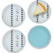 Design Your Own Glass Appetizer / Dessert Plate 8" - Set of 4