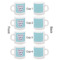 Custom Design - Single Shot Espresso Cup - Set of 4 - Front & Back