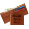 Custom Design - Leather Bifold Wallet - Open Wallet In Back