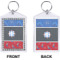 Custom Design - Bling Keychain (Front + Back)