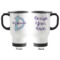 Custom Design - Stainless Steel Travel Mug with Handle - Front & Back