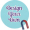 Custom Design - Personalized Round Fridge Magnet