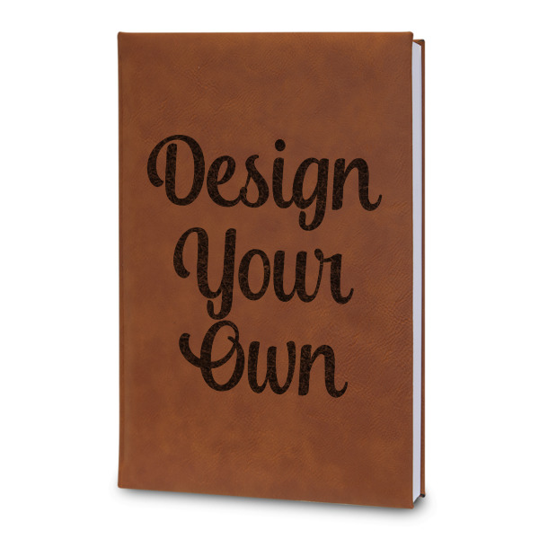 Custom Design Your Own Leatherette Journal - Large - Double-Sided