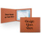 Design Your Own Leatherette Certificate Holder - Front and Inside
