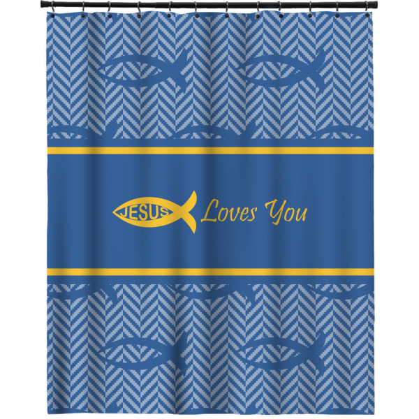 Custom Design Your Own Extra Long Shower Curtain - 70" x 83"