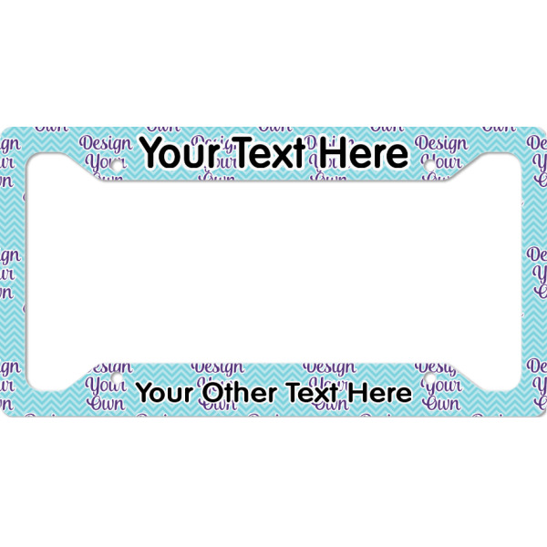 Custom Design Your Own License Plate Frame - Style A