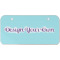 Custom Design - Mini Bicycle License Plate - Two Holes