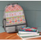 Custom Design - Large Backpack - Gray - On Desk