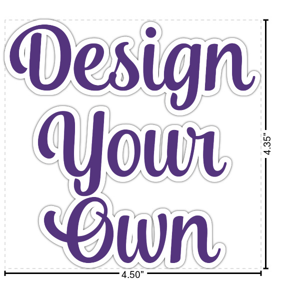 Custom Design Your Own Graphic Vinyl Iron On Transfer - Up to 4.5" x 4.5"