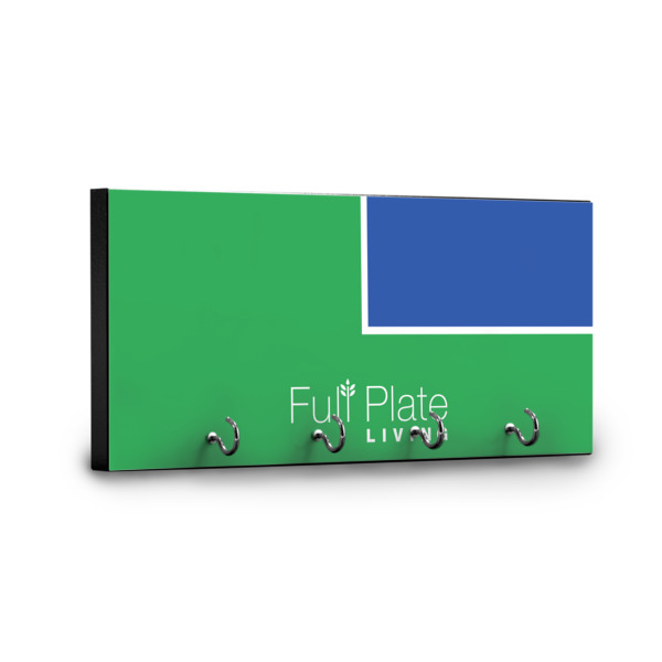 Custom Design - Key Hanger - Front View with Hooks