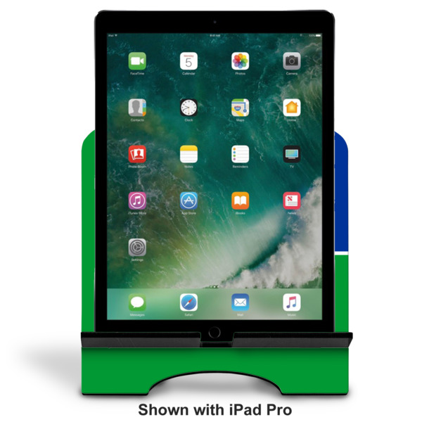 Custom Design - Stylized Tablet Stand - Front with ipad