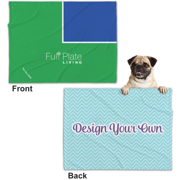 Custom Design - Microfleece Dog Blanket - Regular - Front & Back