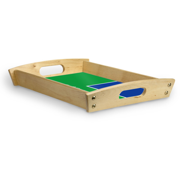 Custom Design - Serving Tray Wood Small - Corner