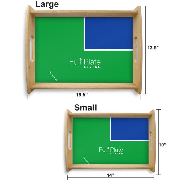 Custom Design - Serving Tray Wood Sizes