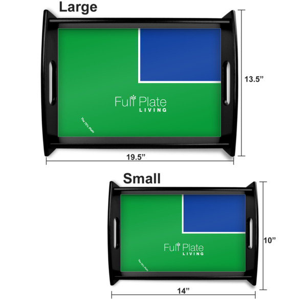 Custom Design - Serving Tray Black Sizes