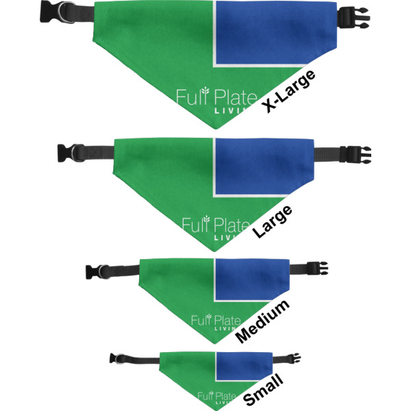 Custom Design - Pet Bandana Sizes