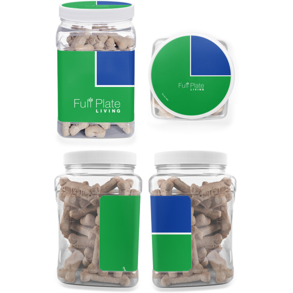 Custom Design - Pet Treat Jar - Multiple Angles