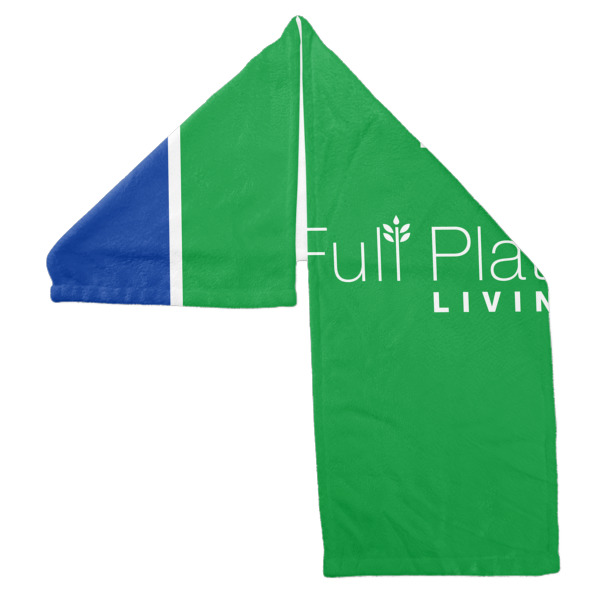 Custom Design - Sports Towel Folded - Both Sides Showing