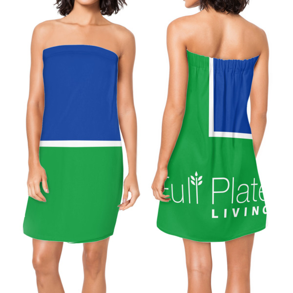 Custom Design - Custom Bath Wrap - Front & Back View