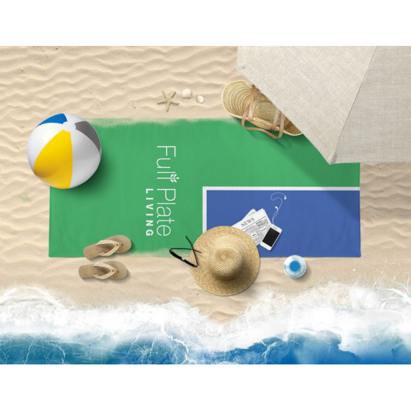 Custom Design - Beach Towel - Lifestyle on Beach