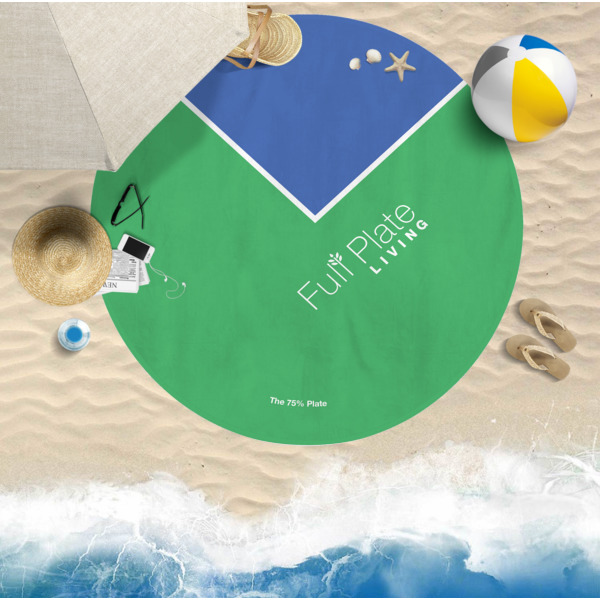 Custom Design - Round Beach Towel Lifestyle