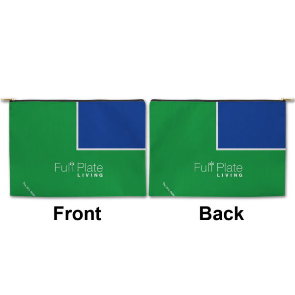 Custom Design - Large Zipper Pouch Approval (Front and Back)