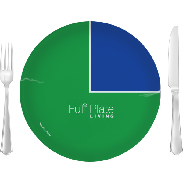 Custom Design Your Own 10" Glass Lunch / Dinner Plate