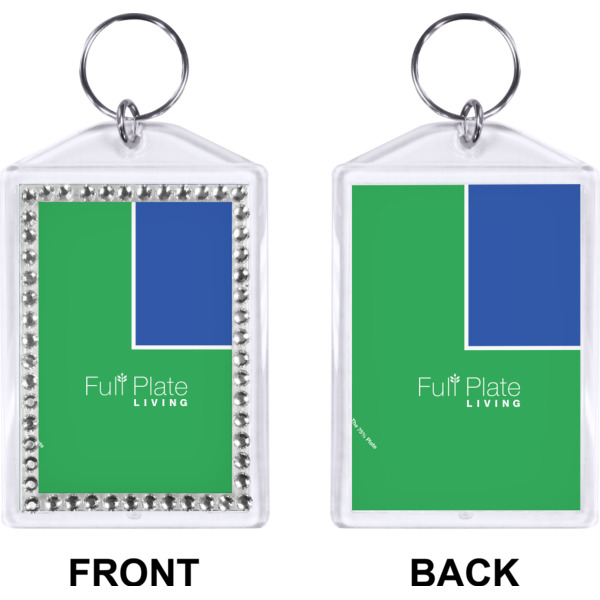 Custom Design - Bling Keychain (Front + Back)