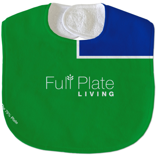 Custom Design - New Baby Bib - Closed and Folded