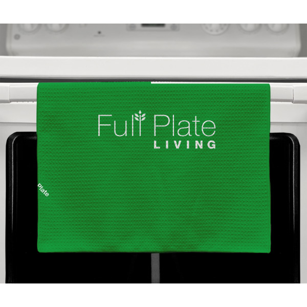 Custom Design - Waffle Weave Towel - Full Color Print - Lifestyle2 Image