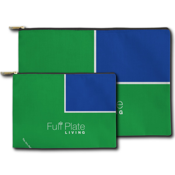 Custom Design - Zippered Pouches - Size Comparison