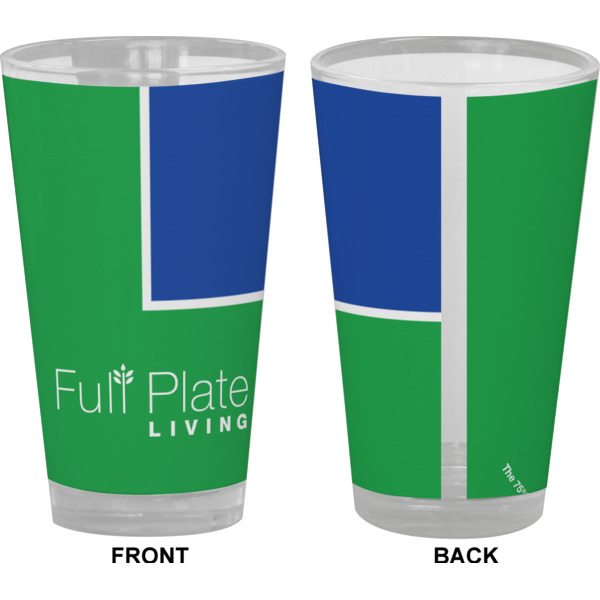 Custom Design - Pint Glass - Full Color - Front & Back Views