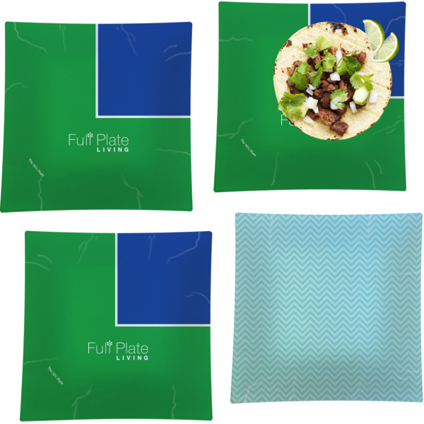 Custom Design - Set of Square Dinner Plates