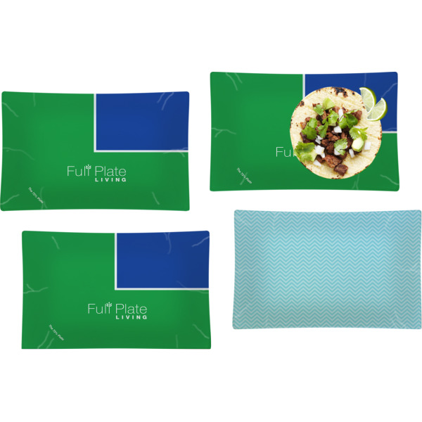 Custom Design - Set of Rectangular Dinner Plates