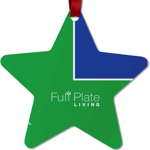 Custom Design - Metal Star Ornament - Front