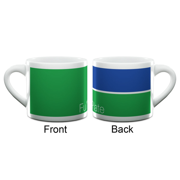 Custom Design - Double Shot Espresso Cup - Single - Front & Back