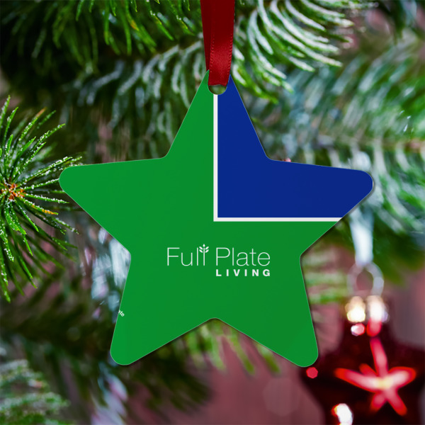 Custom Design - Metal Star Ornament - Lifestyle