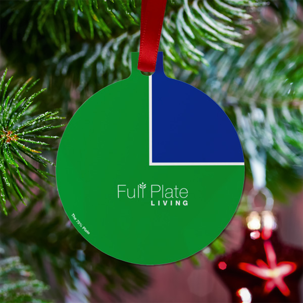 Custom Design - Metal Ball Ornament - Lifestyle